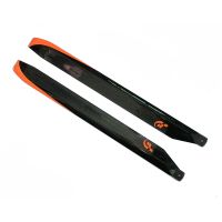 1 par de palas principales de fibra de carbono funfly 610mm para helicoptero clase 600