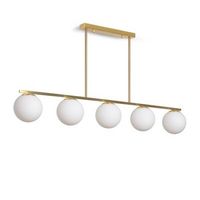 lampara de techo metal y cristal moonlight boqor dorado