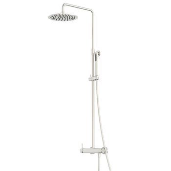 Ducha Termostática De Acero Inoxidable 316l Entrada Agua Caliente Y Fría