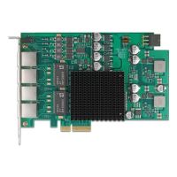 tarjeta de red delock 86097 pci express x4 1000 mbps 4x rj45 poe