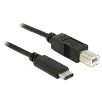 Cable USB DeLOCK 83601 1 m USB 2.0 USB C a USB B Negro
