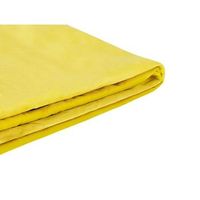funda reemplazable en terciopelo amarillo para cama 160 x 200 cm desmontable lavable fitou