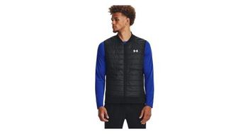 Chaqueta termica sin mangas under armour launch negra hombre