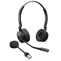 jabra engage 55 stereo usb-a uc auriculares inalambricos con microfono negros