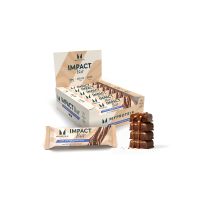 barrita impact protein - 12 x 64g - chocolate negro con sal marina