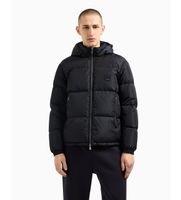 ax armani exchange para hombre xm000348af12286ub101 chaqueta de plumas negro xl casual poliamida marino