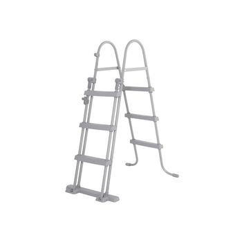 Escalera De Seguridad Para Piscinas Bestway Flowclear 108x71x139 Cm Para Piscinas Desmontables De 107 Cm De Altura