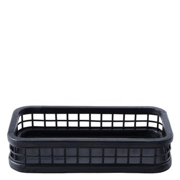 Bandeja decorativa rectangular negra d36