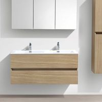 mueble lavabo  lavabo 120cm montado siena roble claro