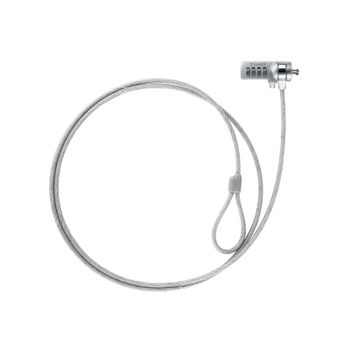 Tooq Cable de Seguridad Universal con Combinación para Portátiles 1.5 metros