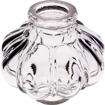 Esfera de cristal 8xd.8,5cm taladro 2,3cm transparente