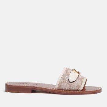 Coach Ina Logo-Jacquard Sandals - UK 3