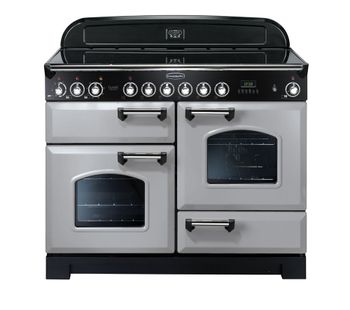 RANGEMASTER Classic Deluxe 110 Electric Ceramic Range Cooker - Royal Pearl & Chrome