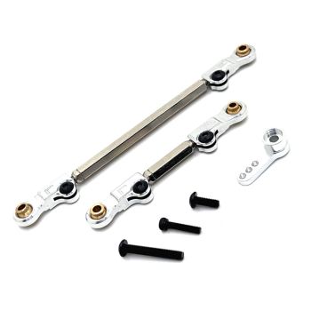 Varilla de dirección de servo mejorada de metal para MJX 1/12 H12Y H12Y+ piezas de repuesto para coche RC