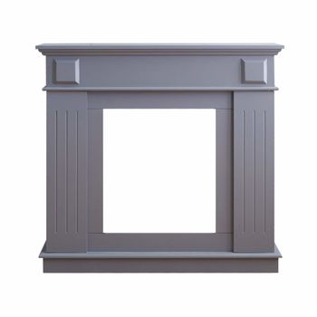 Chimenea decorativa de imitación 109x26x100 cm mdf gris