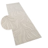 alfombra moderna aurora crema 80x150 cm
