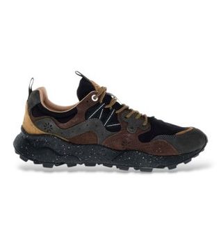 Flower Mountain para mujer. 2019506 Zapatillas Solin negro (39), Marrón, Plano, Nobuck, Cordones, Casual