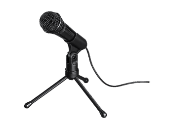 Micrófono - Hama MIC-P35 AllRound (139905), Trípode, Negro