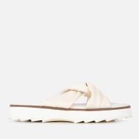 emu australia womens silky leather sandals - coconut - uk 3