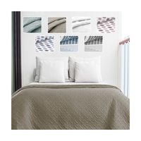 colcha bouti rombos lisa o estampada para entretiempo primavera y verano colcha cubre cama 100 poliester fina extra suave y ligera