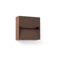 aplique de pared de exterior led dune sq 4cct 3w