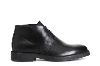 botín hombre piel con cordones black