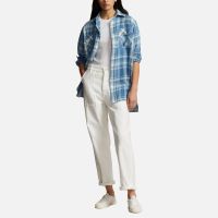 polo ralph lauren checked cotton-flannel shirt - s