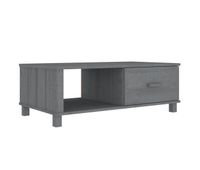 mesa de cafe - mesa de centro madera maciza pino gris oscuro 100x55x35cm
