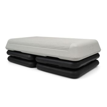 Step Aerobic Profesional 85x42x11cm Fabricado en España - Plataforma Fitness Extra Ancha y Módulos de Elevación Universales - Banco Entrenamiento HIIT Ajustable