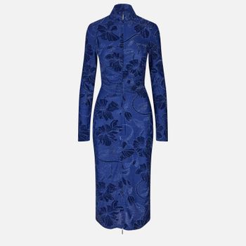 Stine Goya Gathered Lurex Midi Dress - S
