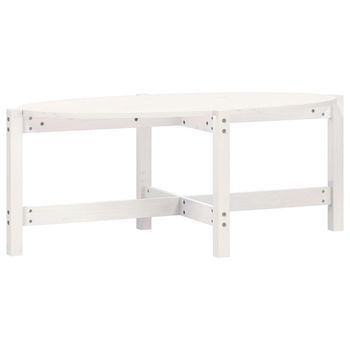 Mesa De Centro 63x118x45 Cm Madera - Blanco