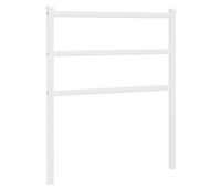 vidaxl cabecero de metal blanco 80 cm