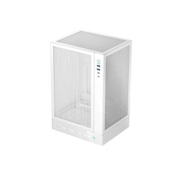 Caja PC DeepCool CH510 Blanco Mini-ATX Display LED USB Tipo C ABS/SPCC