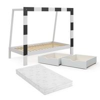 cama infantil fusballtor 178 x 1425 cm con cajon y colchon vitalispa
