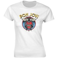bon jovi camiseta 1983 para mujer