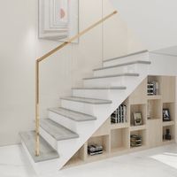 set de 4 revestimientos de escalera bunschoten pvc 120x32x46cm - efecto roble gris neuholz