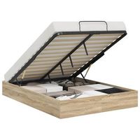 estructura de cama ottoman roble sonoma 193 x 120 x 25 cm vidaxl