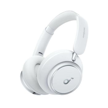 Auriculares Anker Space Q45 inalámbricos Bluetooth con Cancelación Activa de Ruido, Micrófono y carga rápida, blancos