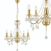 lampara colgante ebt015-5cp gold