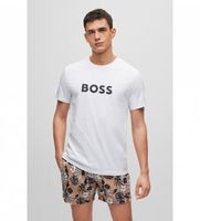 boss para hombre 50491706 camiseta relaxed fit de algodon organico blanco s homewear algodon manga corta