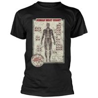 cattle decapitation camiseta human meat chart para hombre