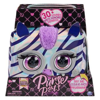 Purse Pets Bolso Metallic Magic Zebra +5 Años