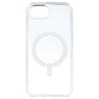 funda transparente logo compatible con magsafe para iphone 16e