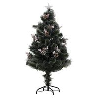 arbol de navidad de fibra optica sofia 89 led h120cm