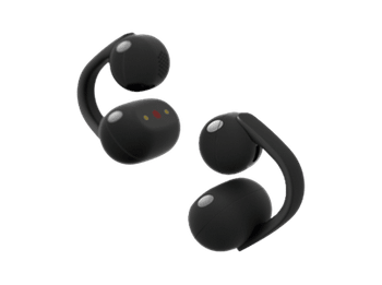Auriculares True Wireless - Sony LinkBuds Clip, Estilo abierto, 3 modos de escucha, IPX4, Llamadas nítidas, 37 horas, IA, Táctil, iOS/Android, Negro