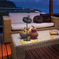 lampara de mesa recargable led gong dim 25w