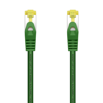 AISENS Cable De Red Latiguillo RJ45 LSZH Cat 7 600 MHz S FTP PIMF AWG26 Verde 0 5 m