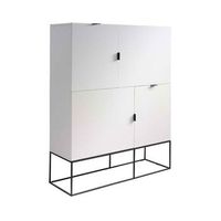 aparador mdf lacado blanco modelo sana 120 x 41 x 150 - blanco