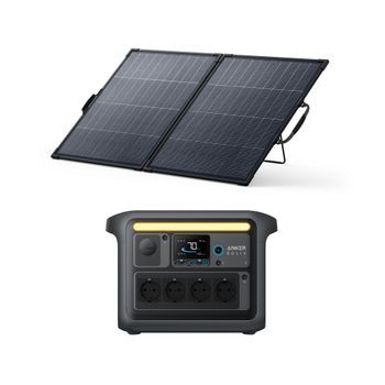 Kit Estación De Energía Anker Solix C1000x + Panel Solar Bifacial 200 W