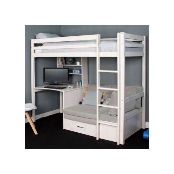 Thuka HIT 9 High Sleeper Bed with Desk and Sofa Bed in Grey